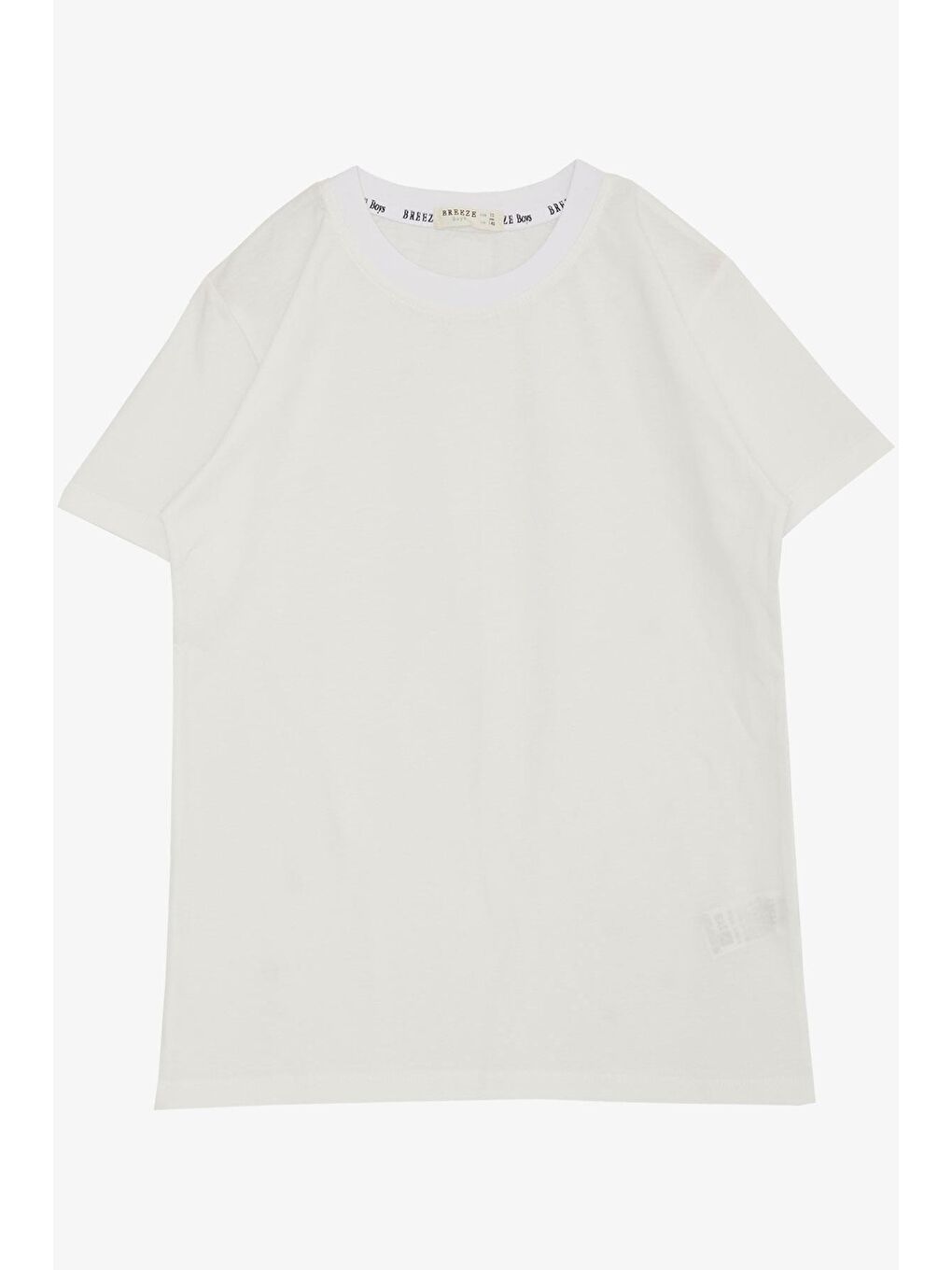 Erkek Çocuk Tişört Basic Ekru (4-14 Yaş)