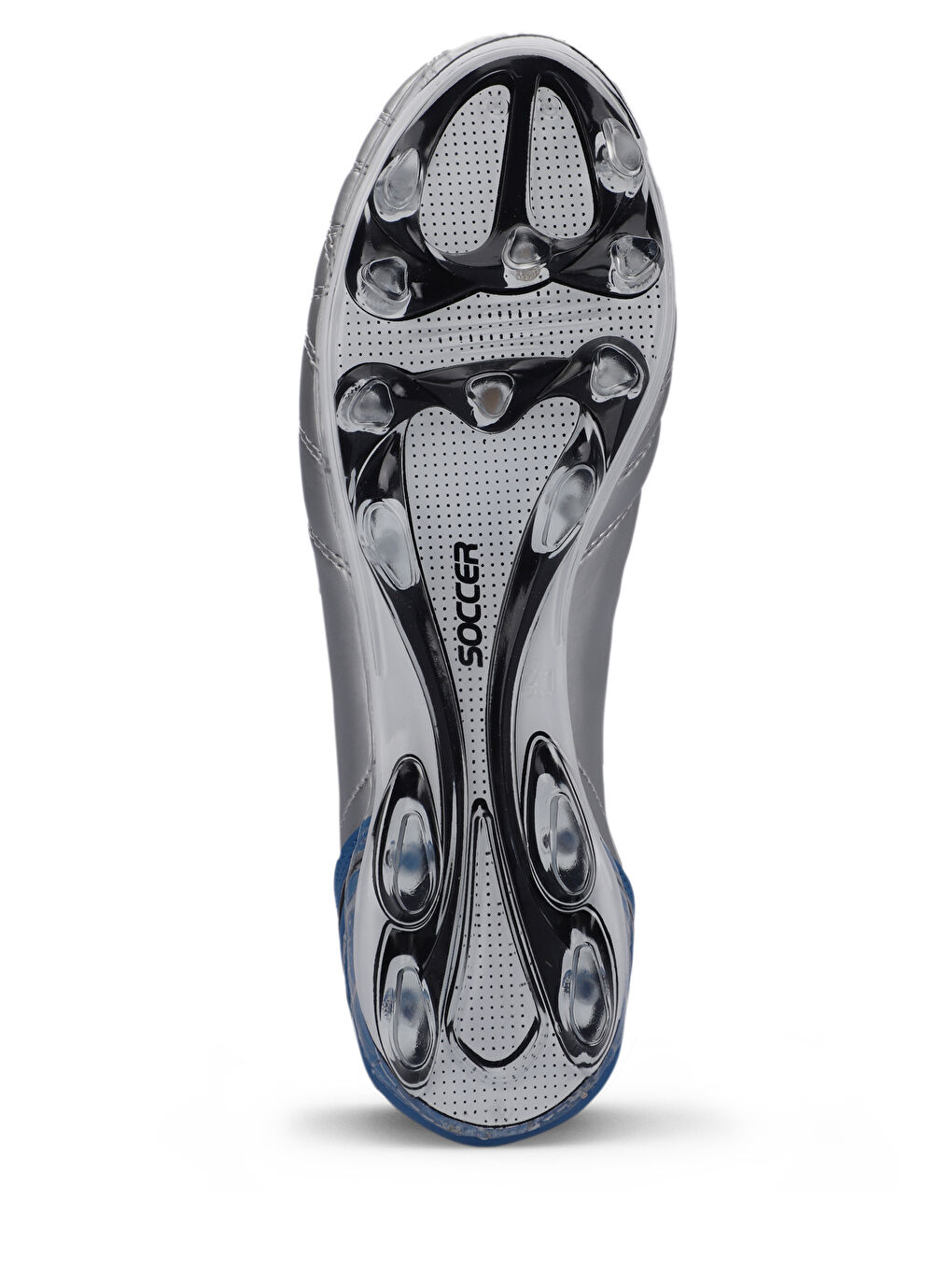 HUGO KR Futbol Erkek Krampon Ayakkabı Gri / Mavi-6