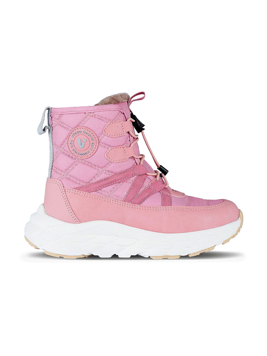 Pembe Vaca Cırtlı Kız Çocuk Kar Botu 943.24K.465-1