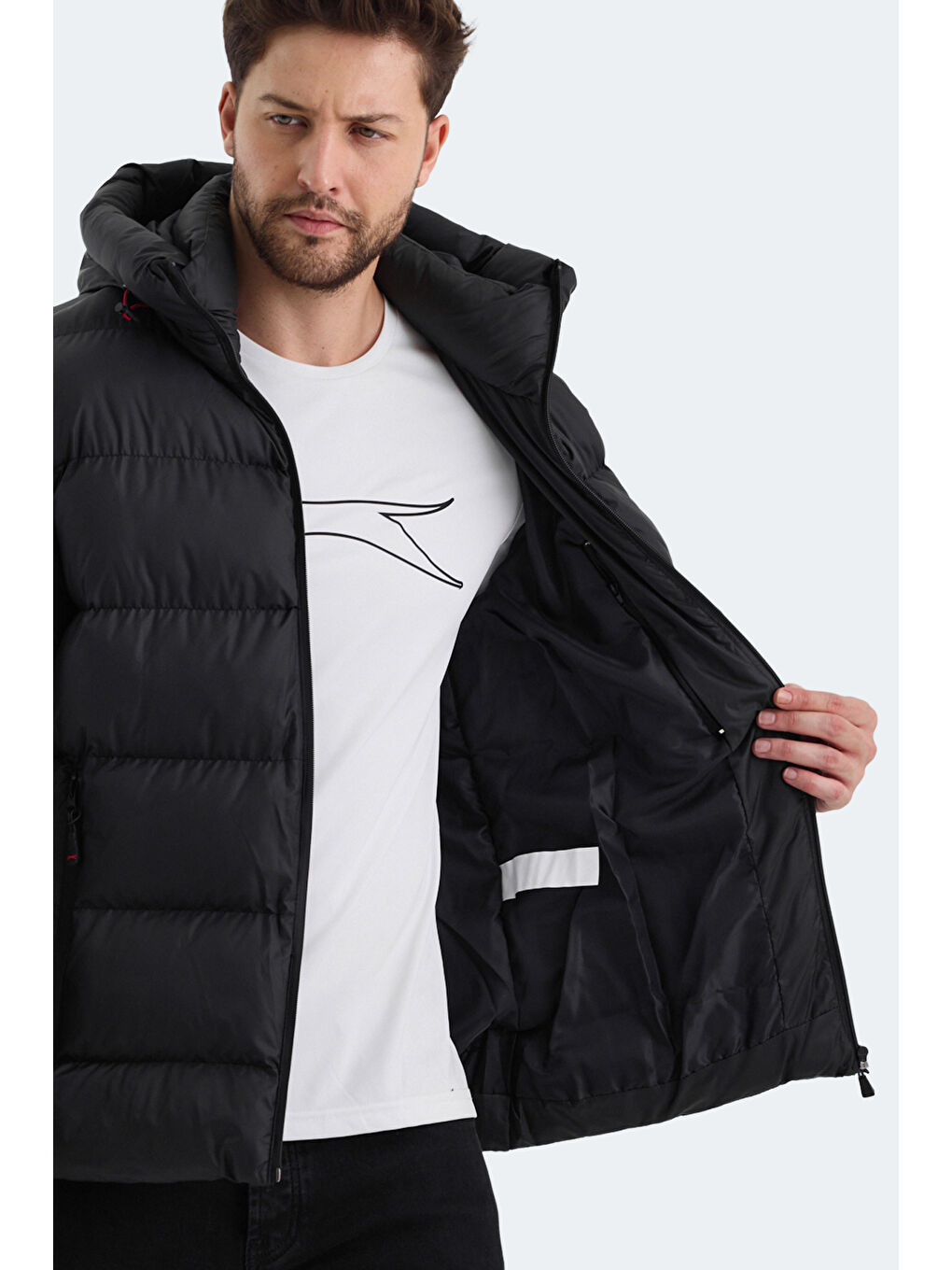 HANK Erkek Şişme Mont & Kaban Siyah-5