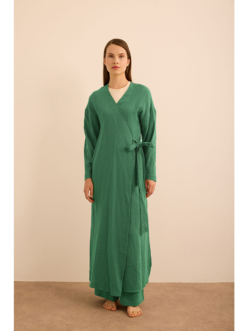 Haki Viscon Pamuk , Yandan Bağlamalı Sabahlık-2