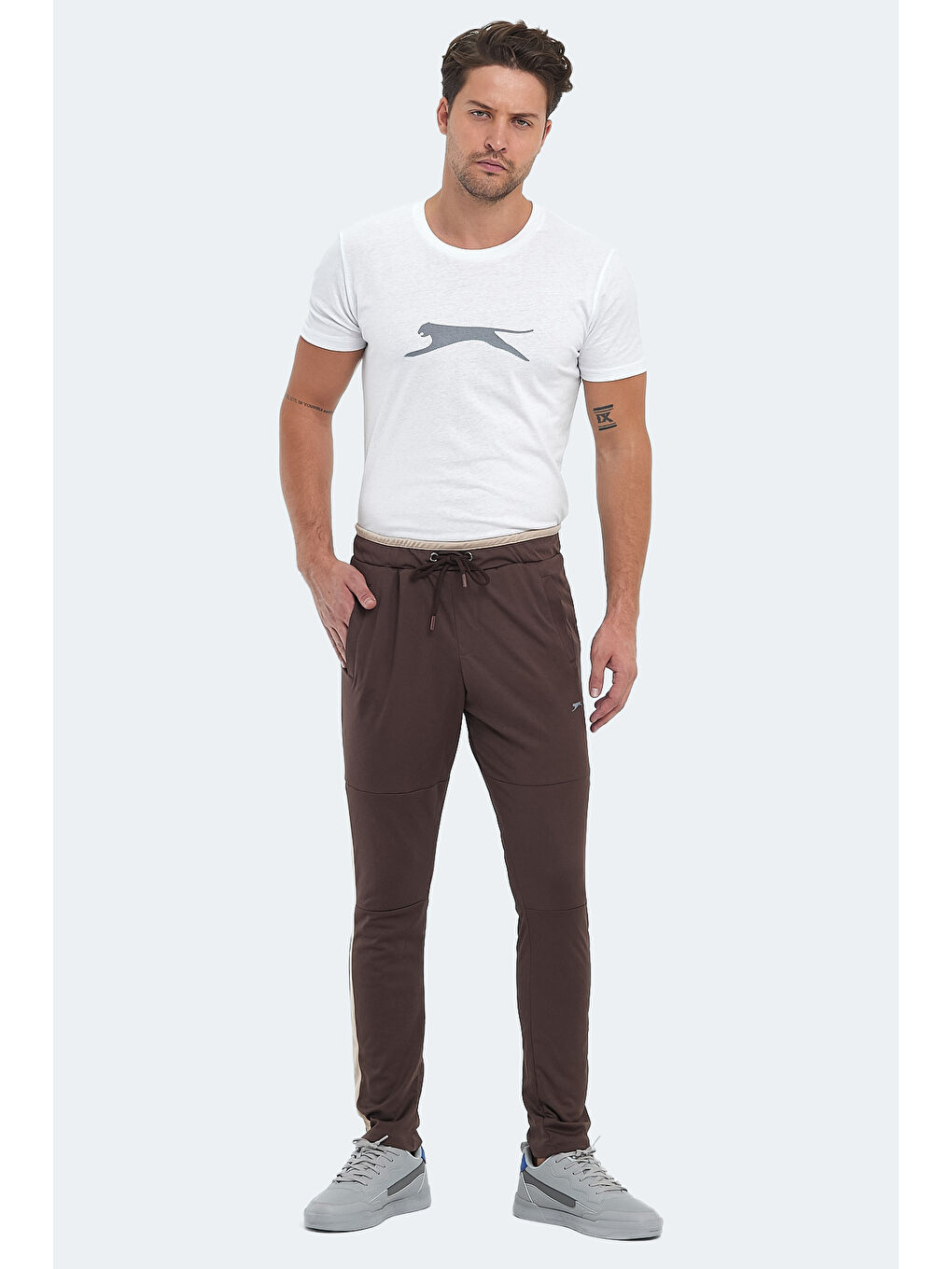 Kahverengi OXFORD Erkek Eşofman Altı Kahve-5