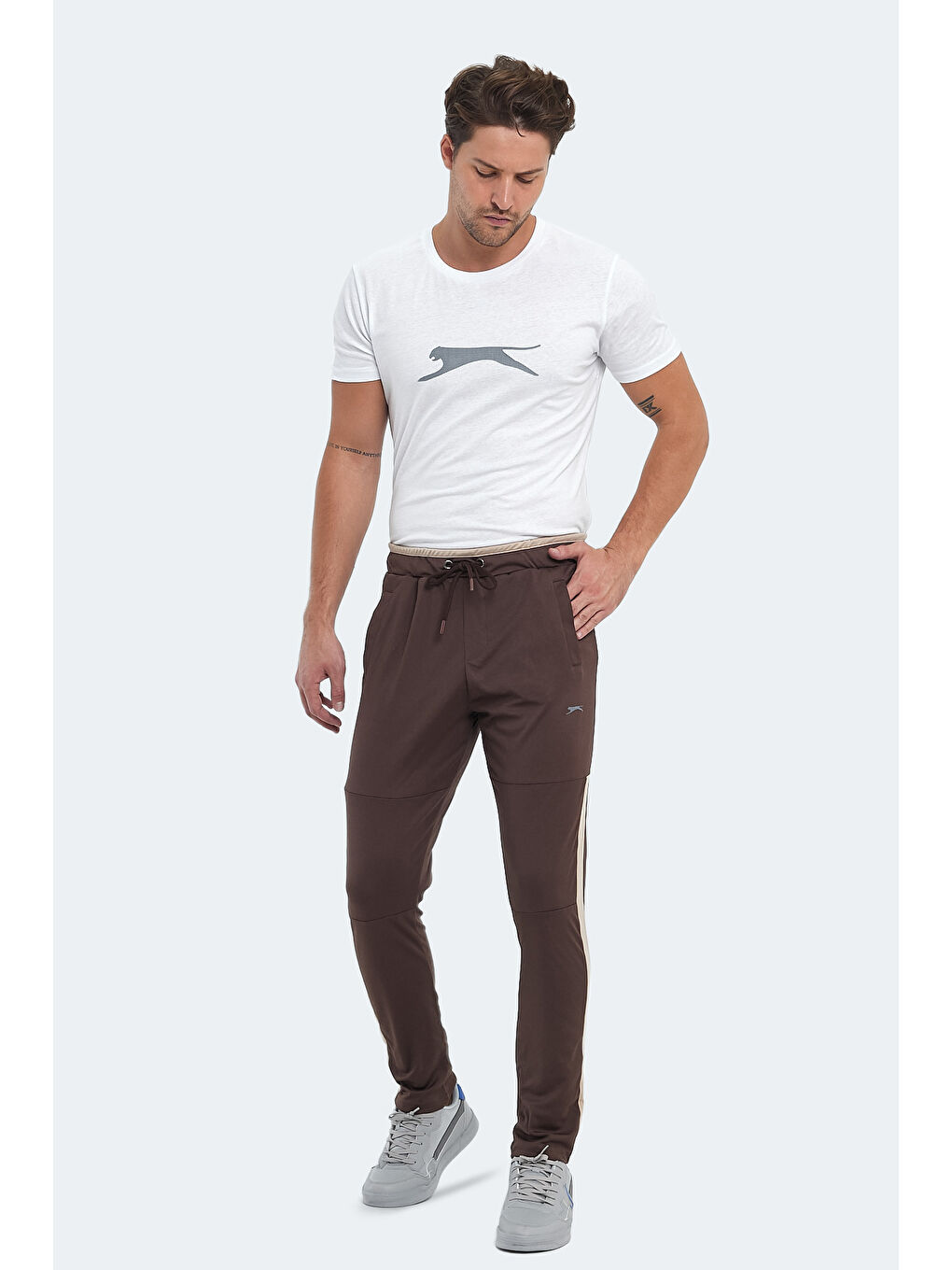 Kahverengi OXFORD Erkek Eşofman Altı Kahve-6