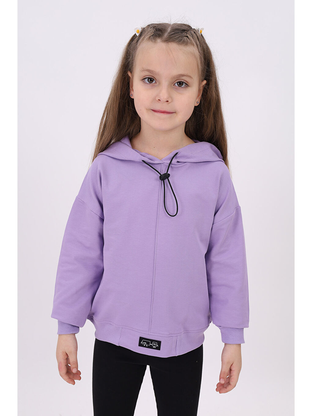 Lila Kız Çocuk Sweatshirt
