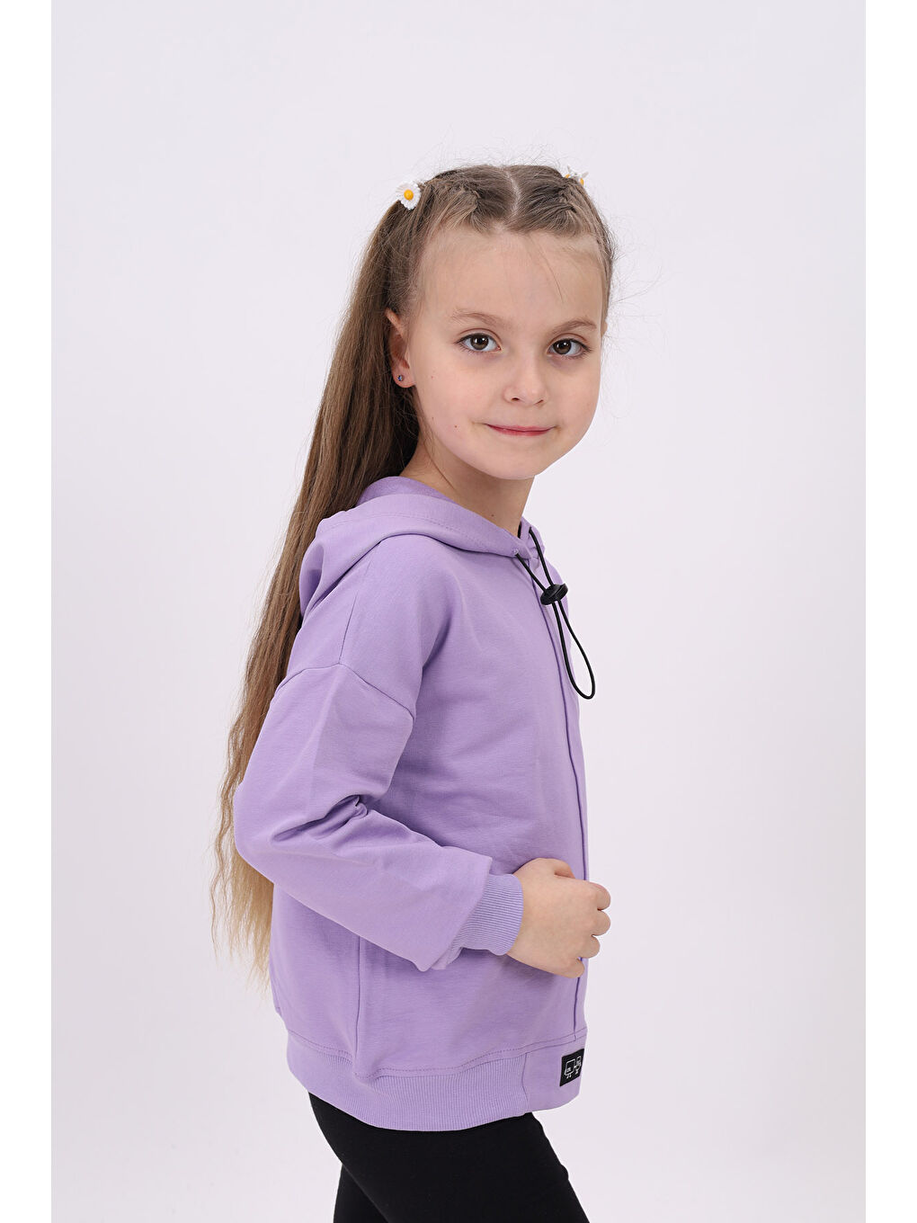 Lila Kız Çocuk Sweatshirt-3