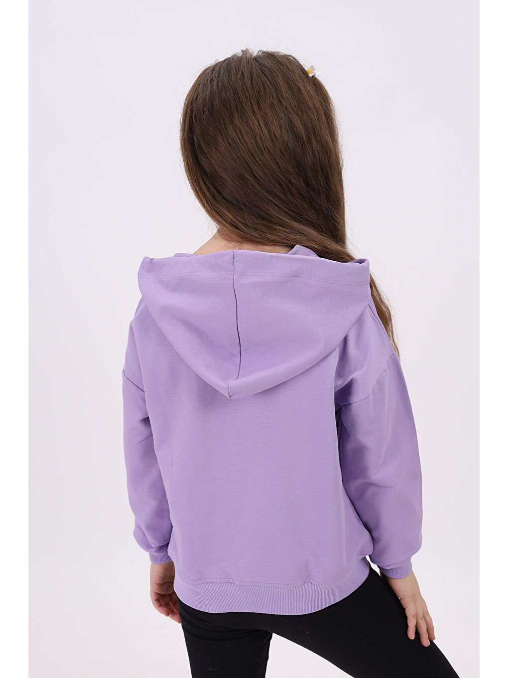 Lila Kız Çocuk Sweatshirt-4