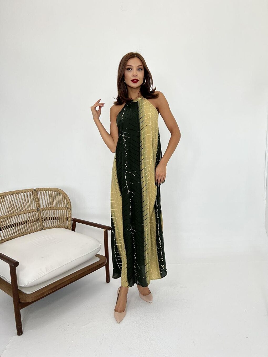 Sarı 6984 ELBİSE-AMSTERDAM-3