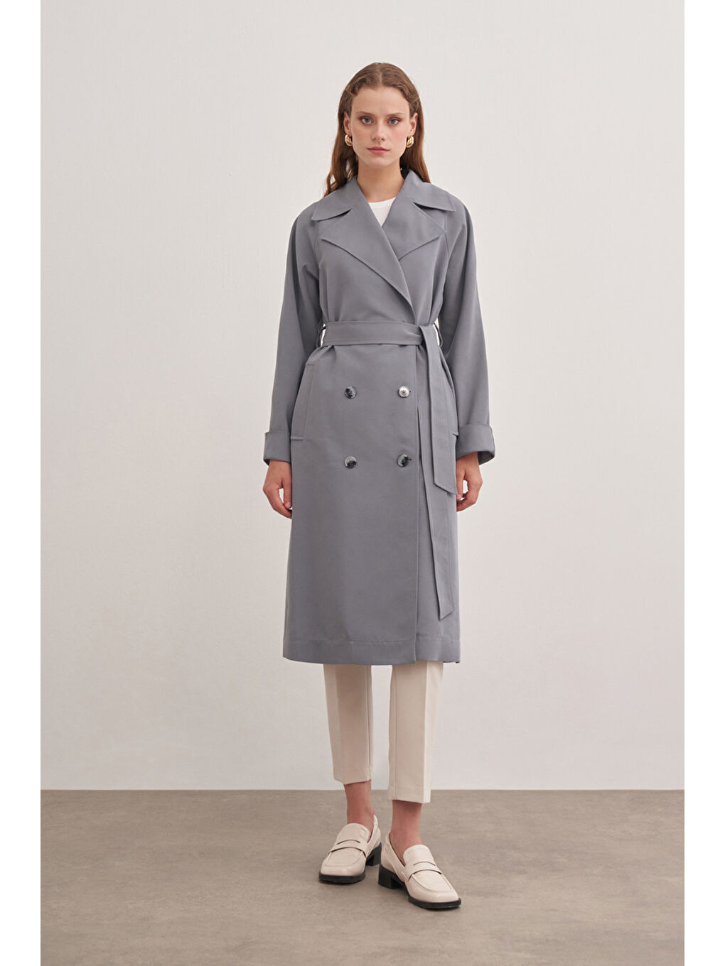 Gri 7163111  Regular Trençkot