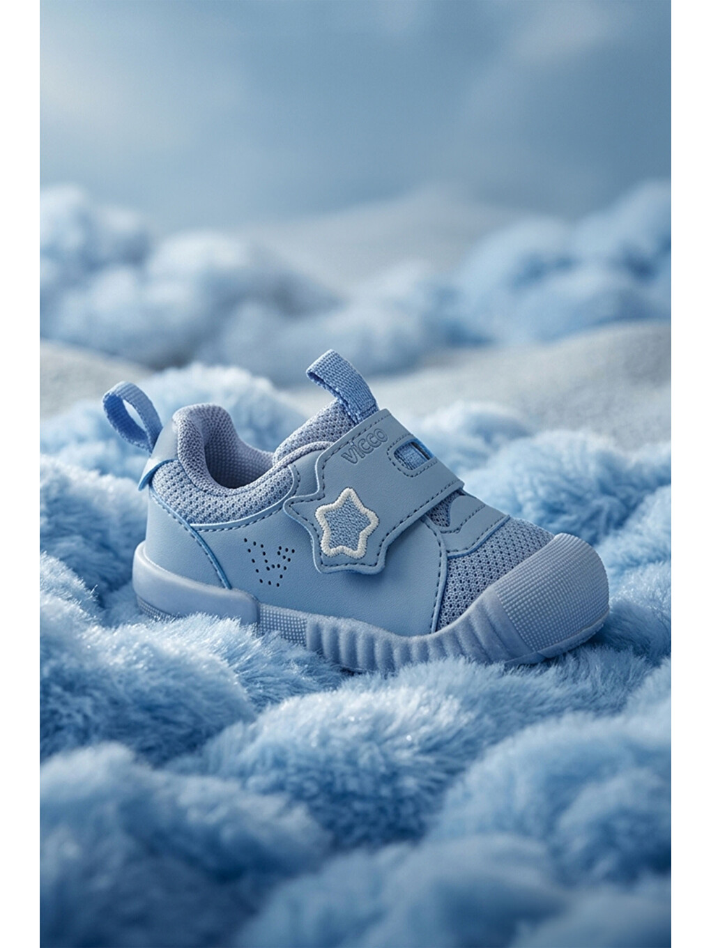 Mavi Monny Baskılı Erkek İlk Adım Jean Sneaker-2