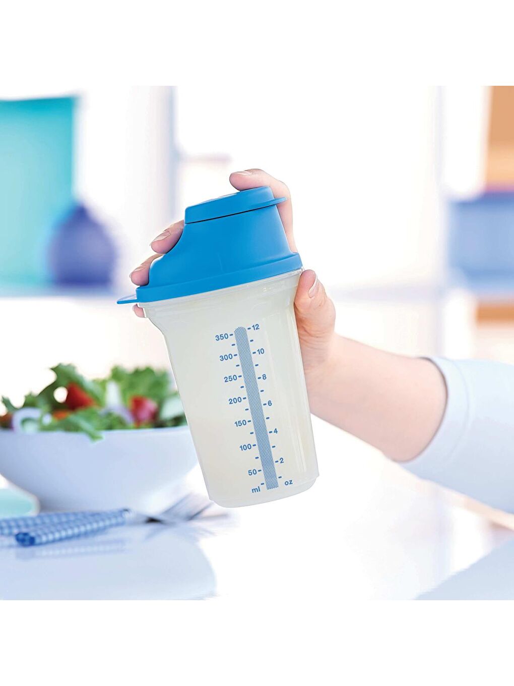 Tupperware Shaker Karıştırma Kabı  350 ml Su Mavisi - 1