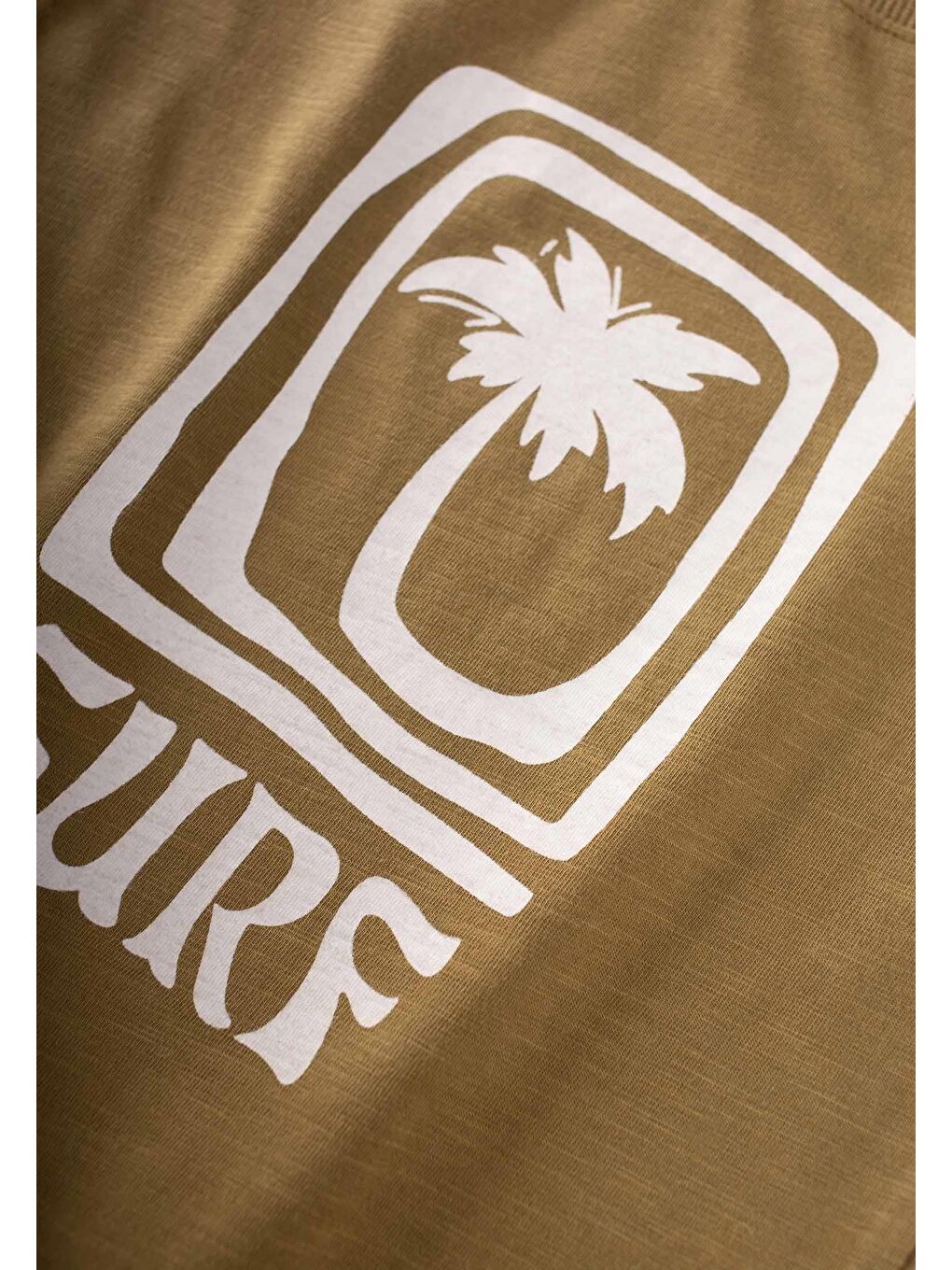 Yeşil Surf Baskılı T-Shırt 2-10 Yaş Olive-2