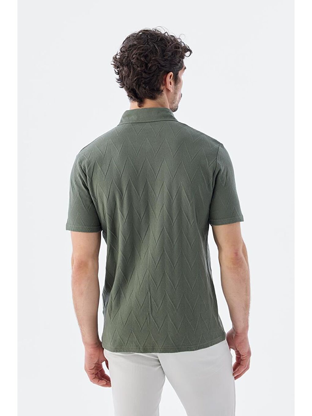 Haki Slim Fit Gömlek-3