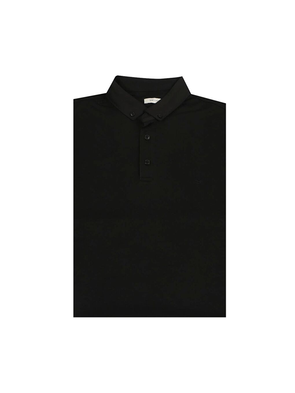 Siyah Slim Fit Düğmeli Polo Yaka T-Shirt