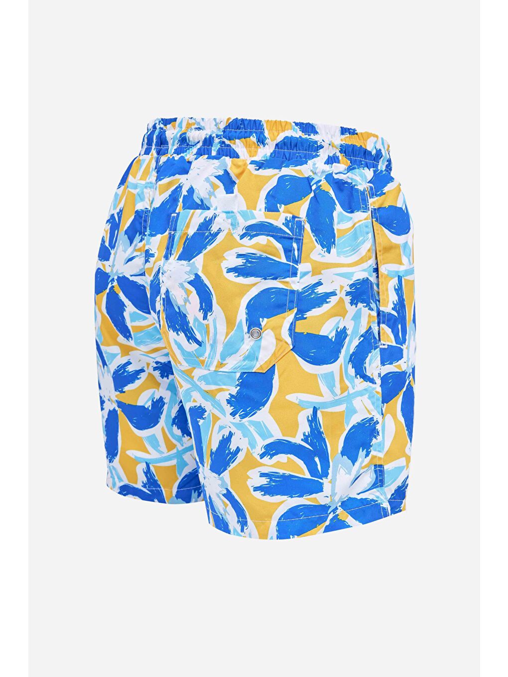 Karışık Erkek Standart Fit Hızlı Kuruyan Desenli Mayo Deniz Şortu-3