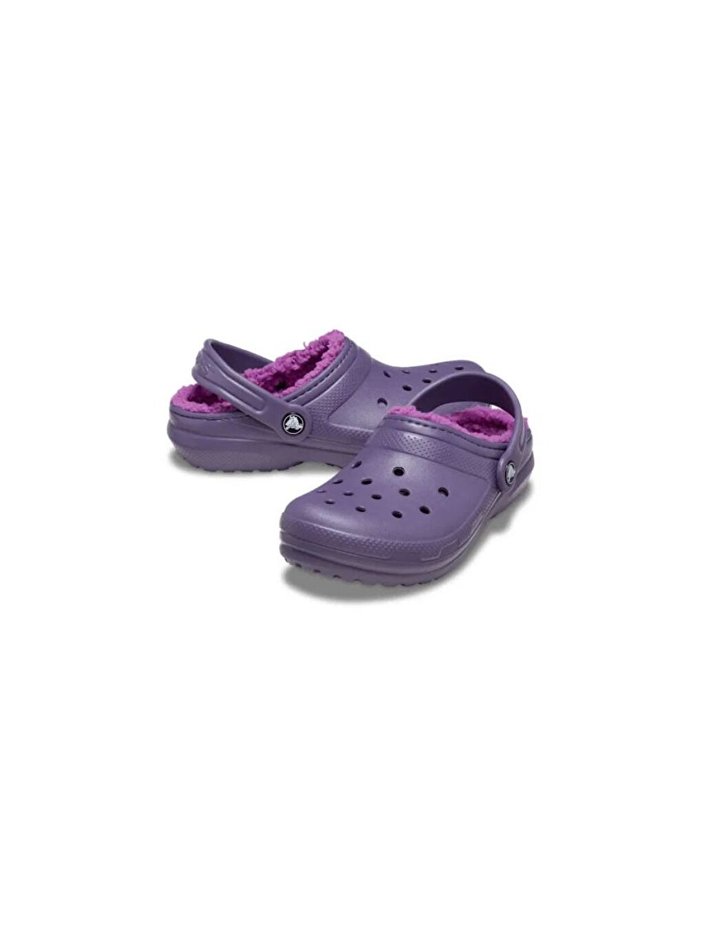 Mor Classic Lined Clog Kids Çocuk Siyah Terlik 207010-5CI-1