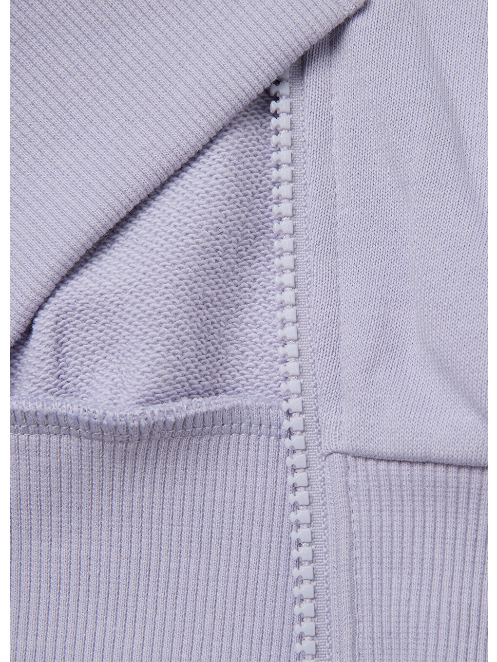 Kız Çocuk Lila Ribanalı Kapüşonlu Fermuarlı Sweatshirt-2
