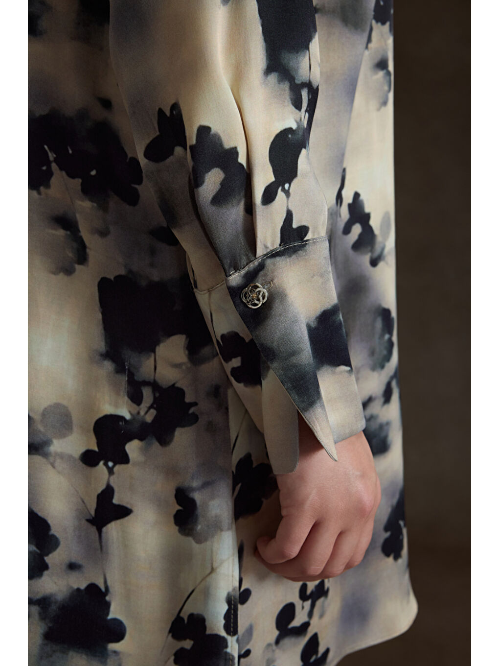 Bej Desenli Viscon Tunik-3