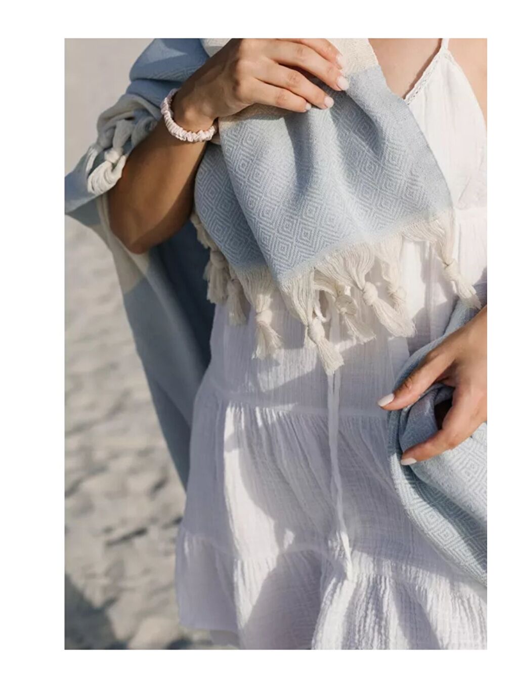 Mavi Yöresel Elmas Peştemal 100x180cm %100 Pamuk A.MAVI/100X180CM-2