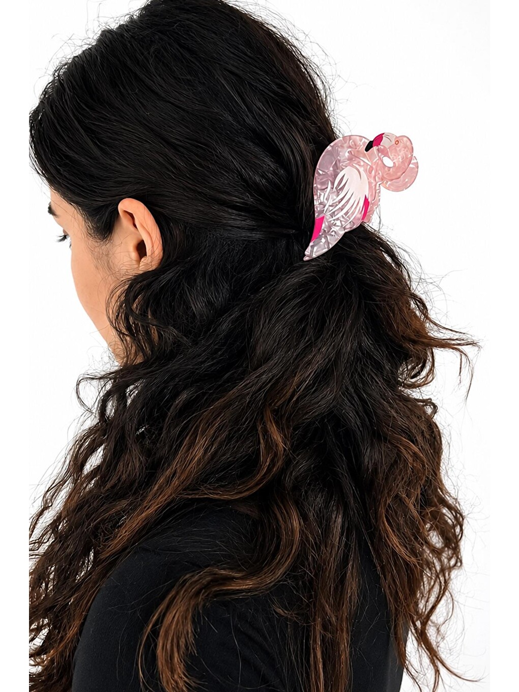 Pembe Flamingo Asetat Mandal Toka-1