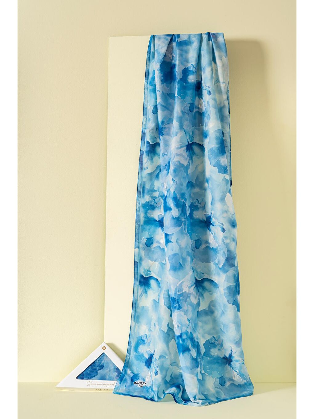 İndigo Kadın Desenli Aquarelle Soft Şal