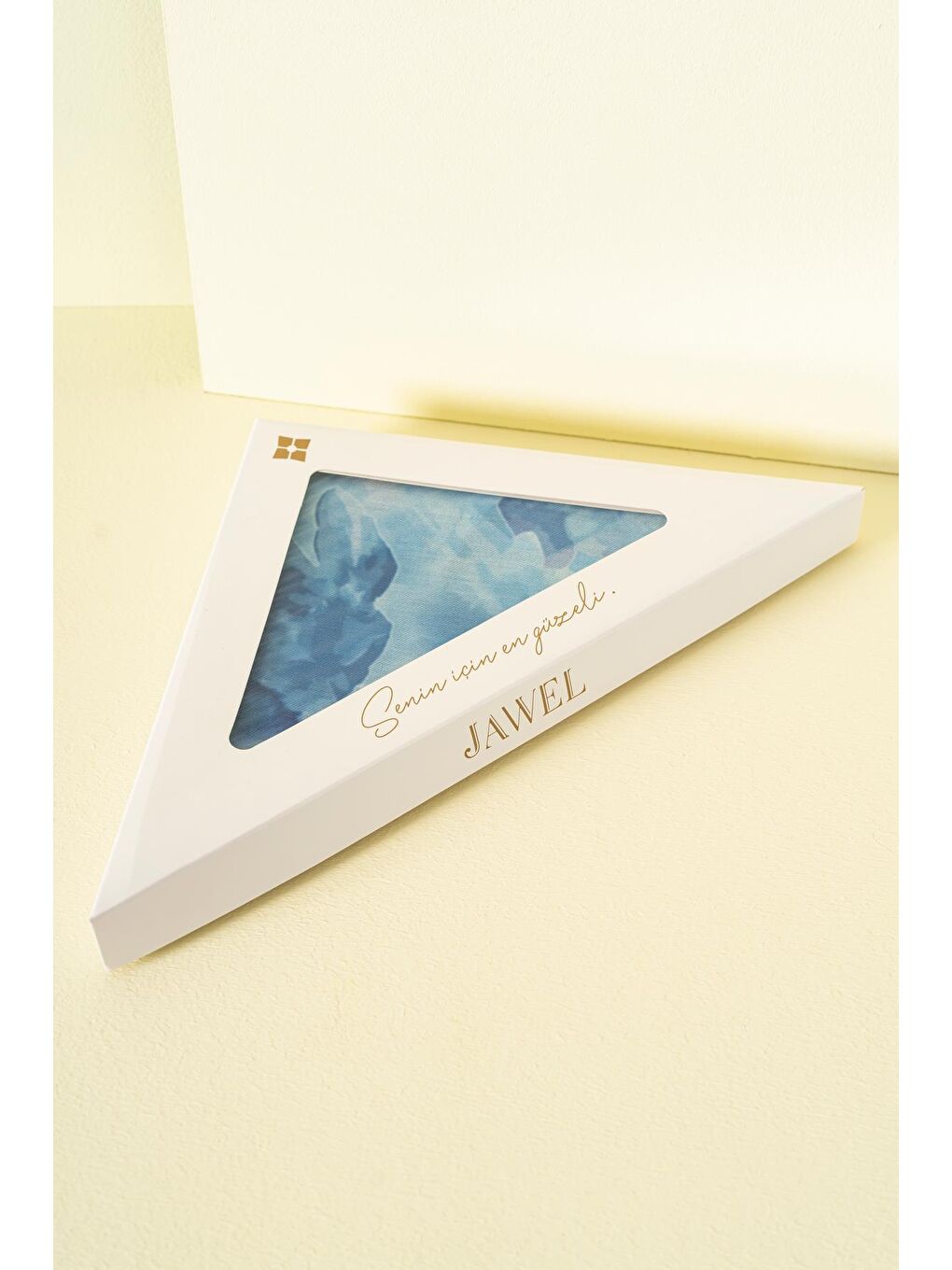 İndigo Kadın Desenli Aquarelle Soft Şal-1