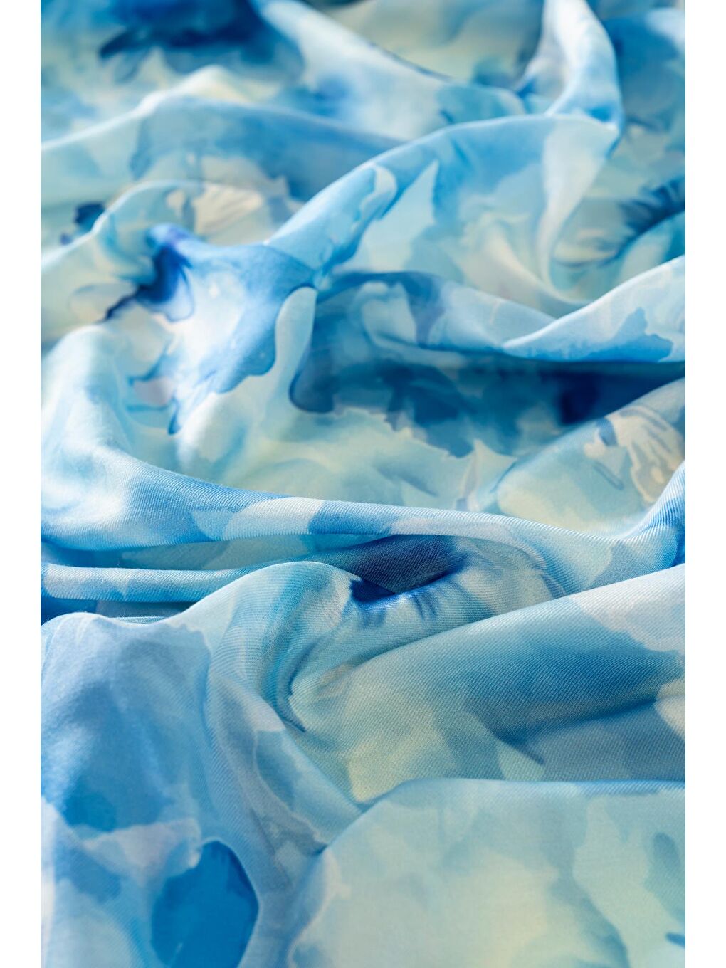 İndigo Kadın Desenli Aquarelle Soft Şal-2