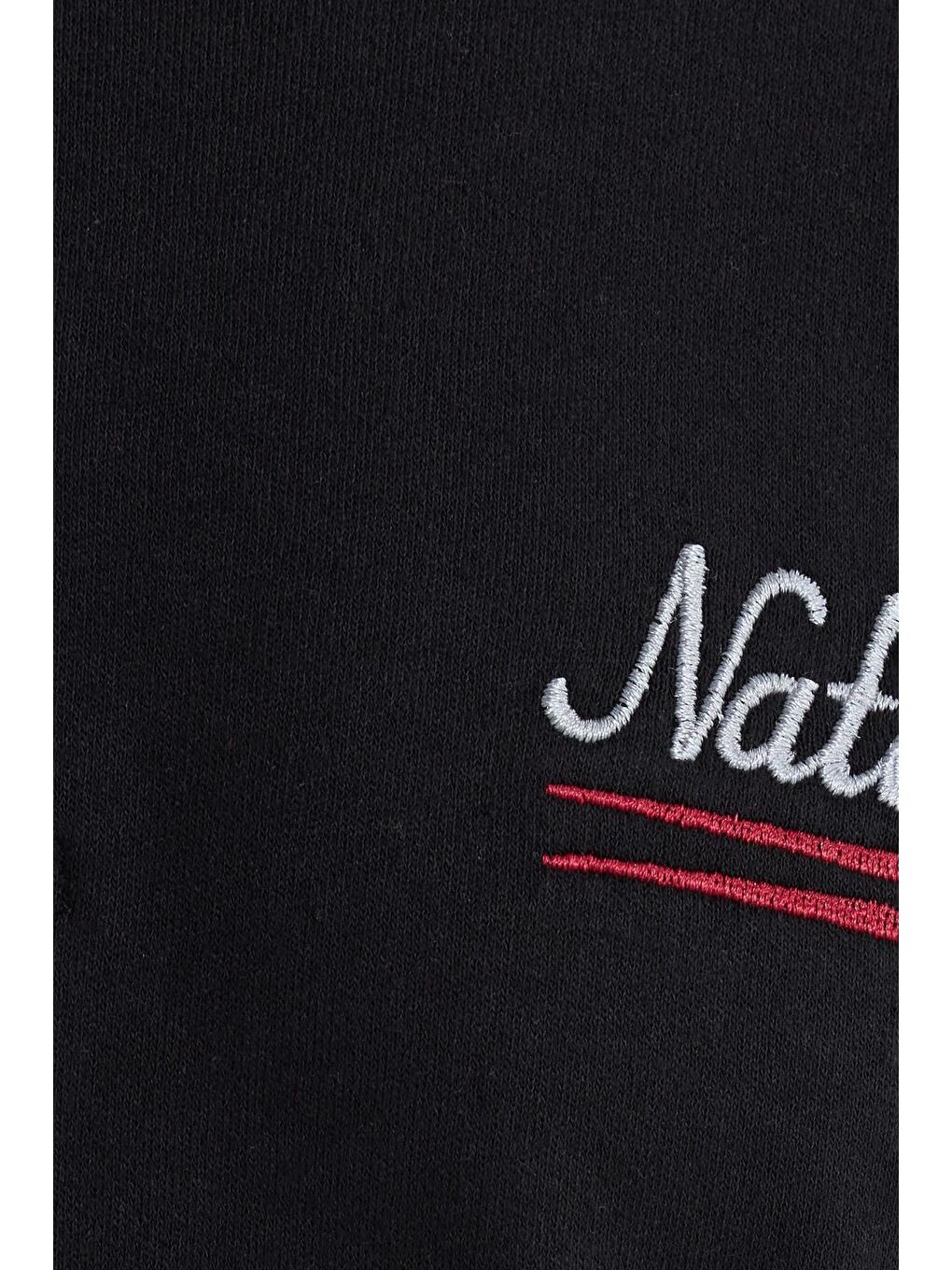 Erkek Regular Fit Pamuklu Düğmeli Yaka Beli Lastikli Desenli Gri Pijama Takımı-5