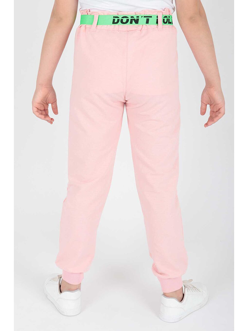 Pembe Kids Kız Çantalı Eşofman Altı Cepli Bağcıklı Lastikli Dar Paça Pamuklu Eşofman Altı Ak722547-5