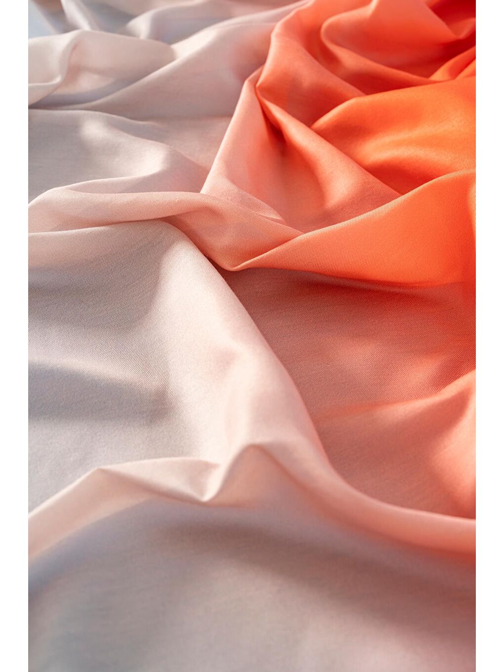 Turuncu Kadın Degrade Soft Şal-2