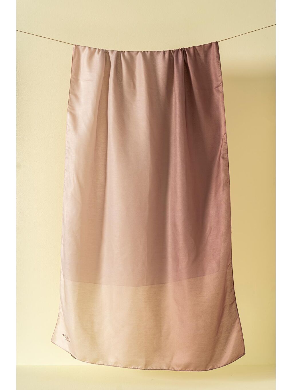 Bej Kadın Degrade Soft Şal-3