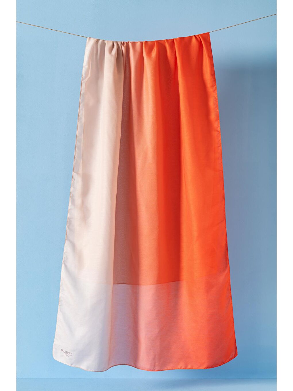 Turuncu Kadın Degrade Soft Şal-3