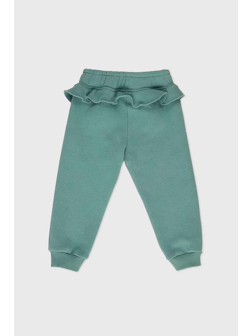 Kız Bebek Beli Lastikli Yeşil Eşofman Altı-1