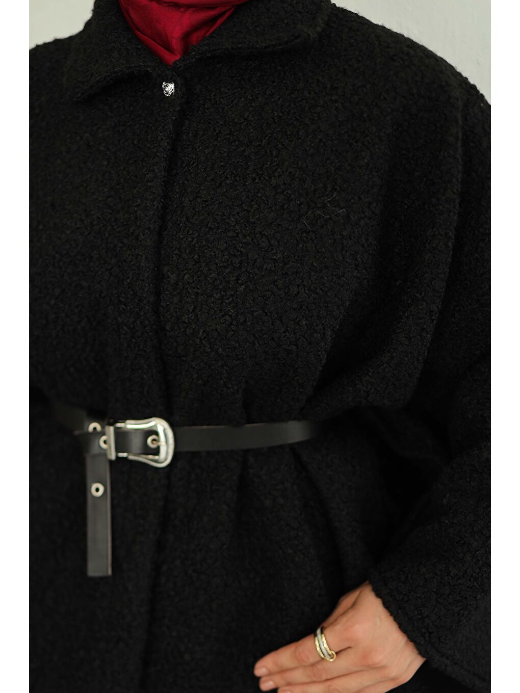 Kemerli Buklet Panço Siyah - 27823-SIYAH-2