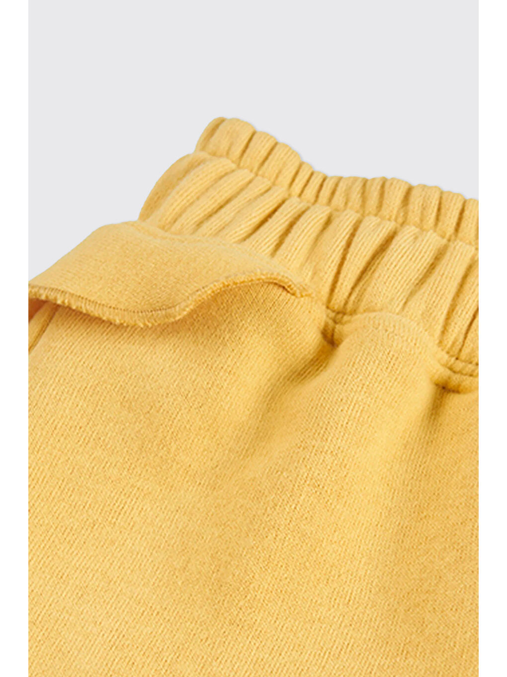 Kız Bebek Beli Lastikli Sarı Eşofman Altı-2