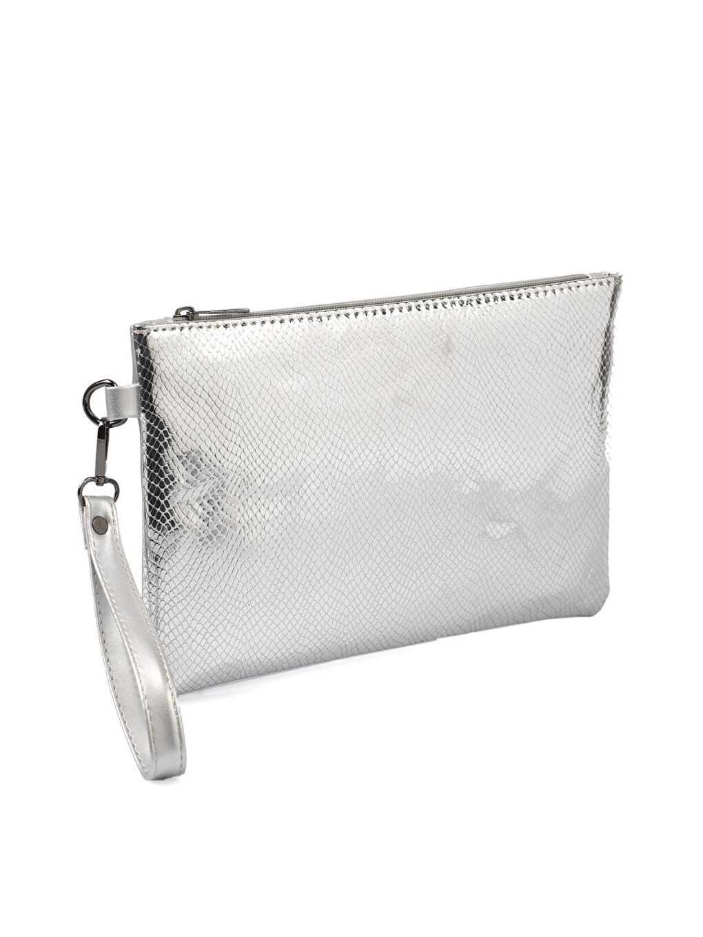 Gri Paris Kadın Clutch Çanta-3