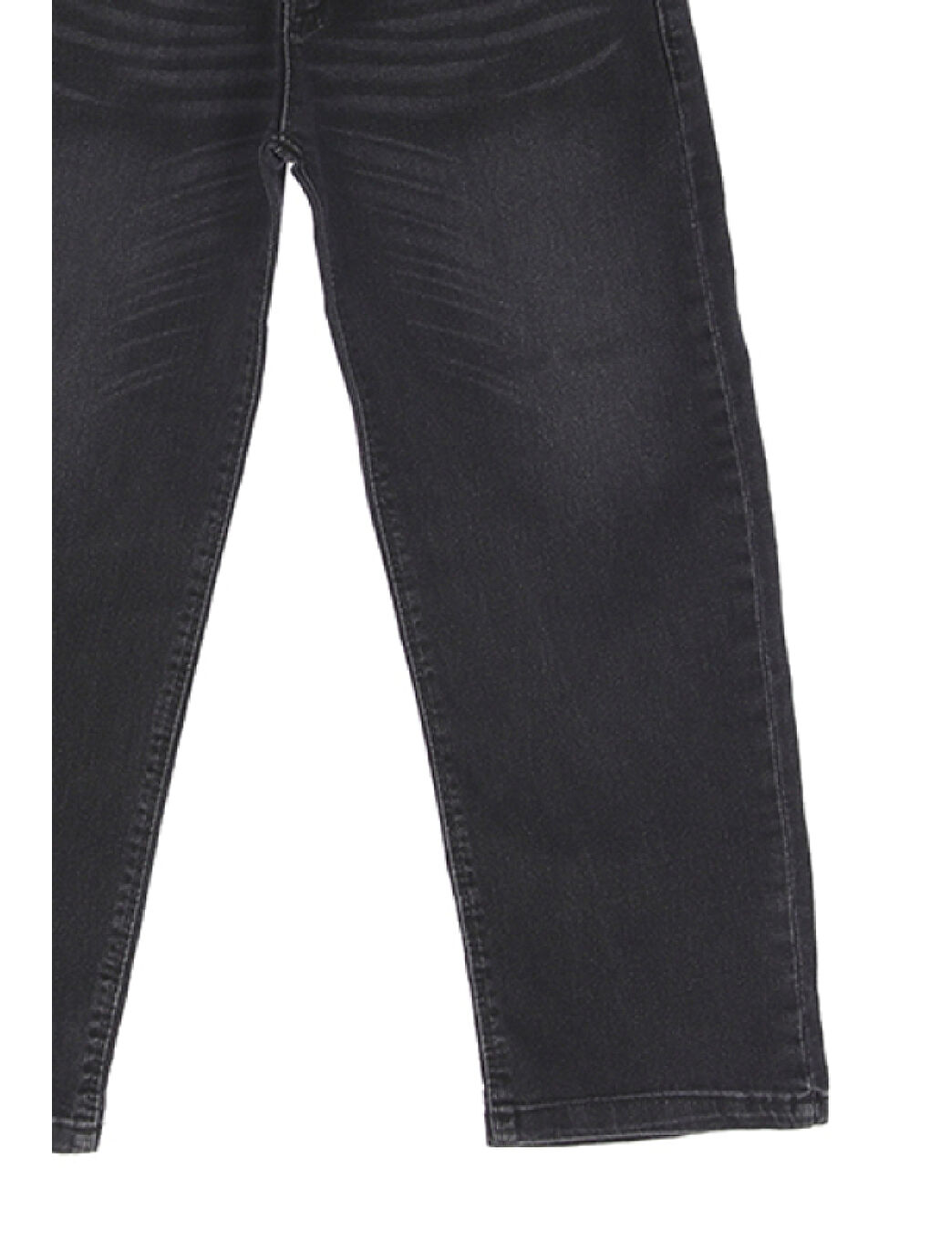 Siyah Erkek Çocuk Esnek Belli Elastanlı Geniş Kesim Jean Pantolon 13-17 Yaş 12367-3