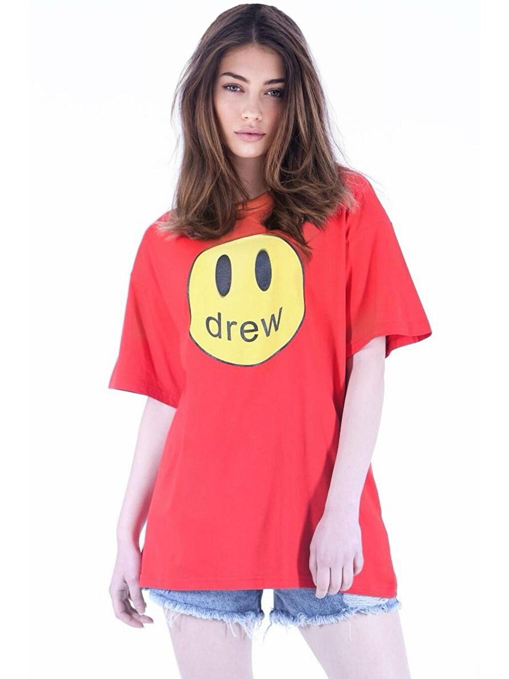 Kırmızı Baskılı Tişört Mg1035