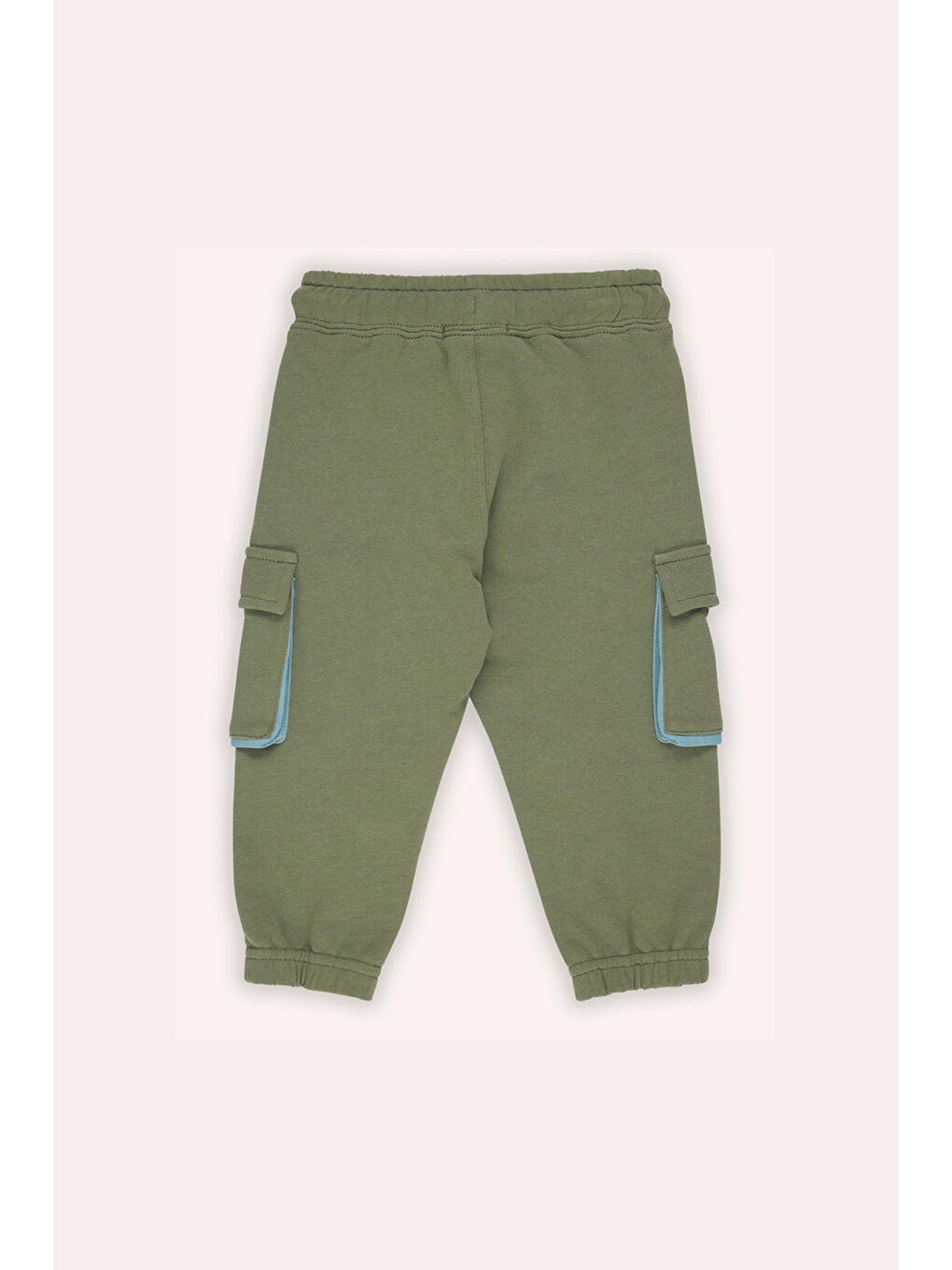 Erkek Bebek Paçası Lastikli Haki Eşofman Alt-1