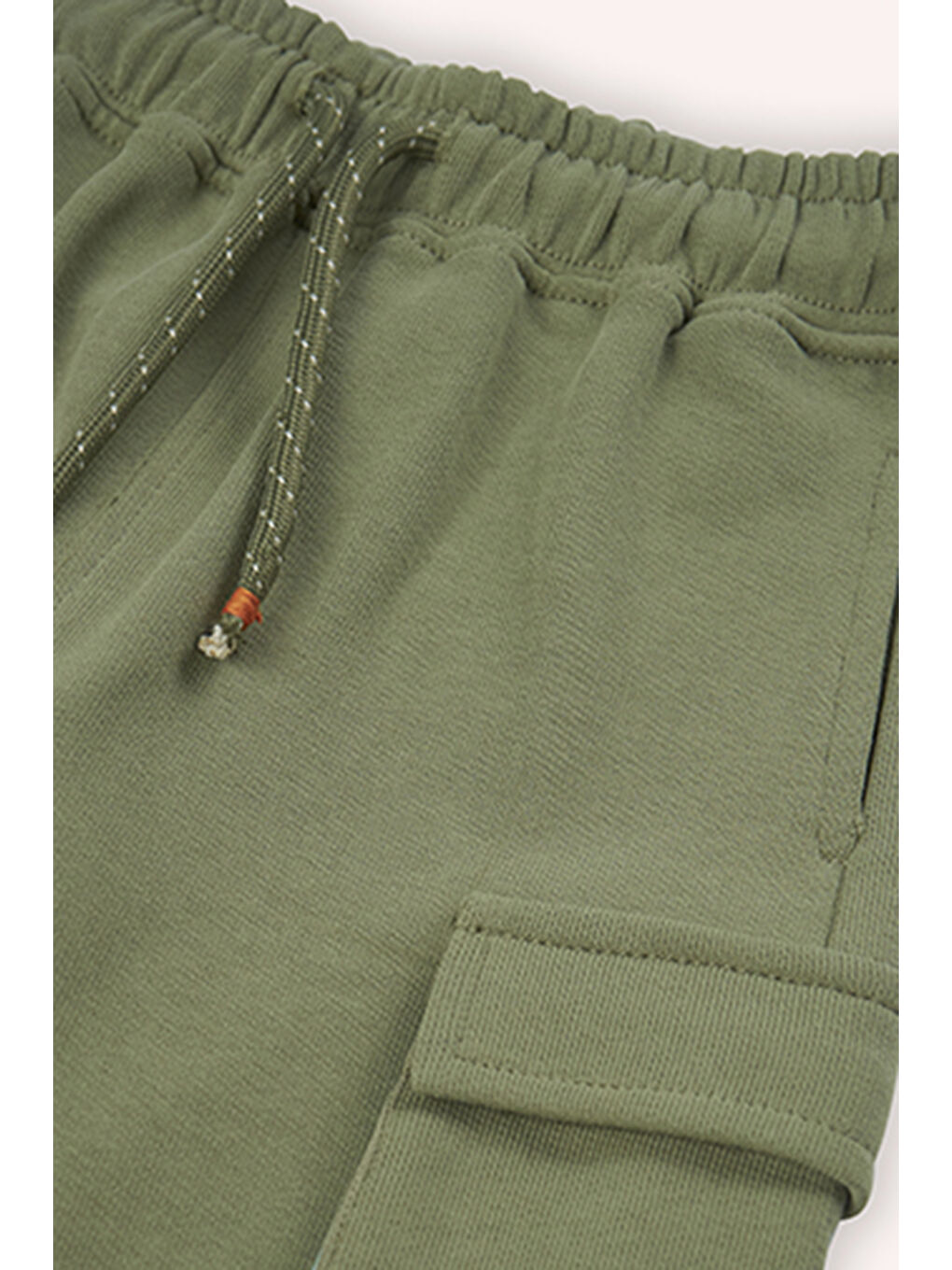 Erkek Bebek Paçası Lastikli Haki Eşofman Alt-2