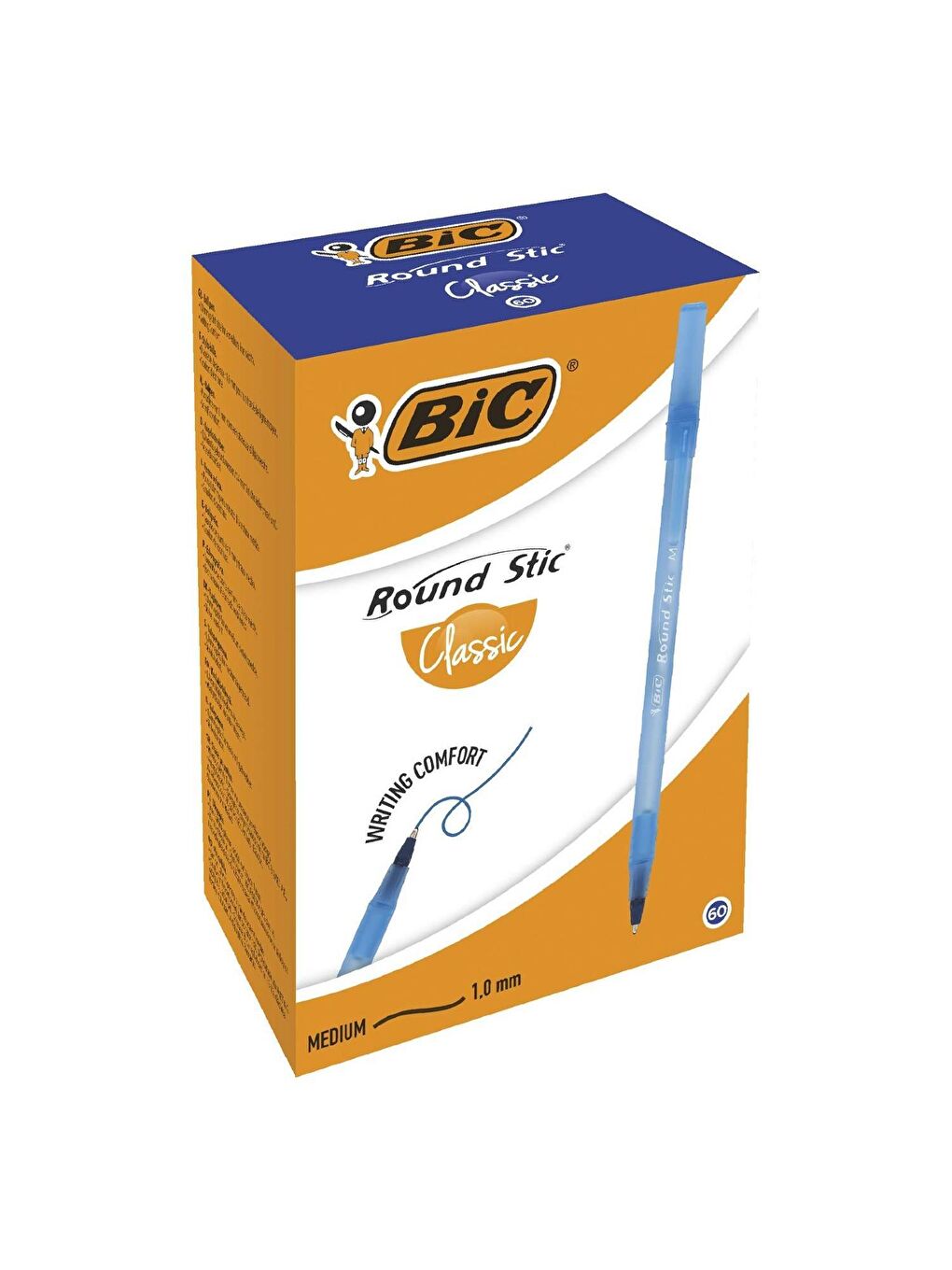 Bic Mavi Round Stick Tükenmez Kalem 60 Lı Kutu Mavi