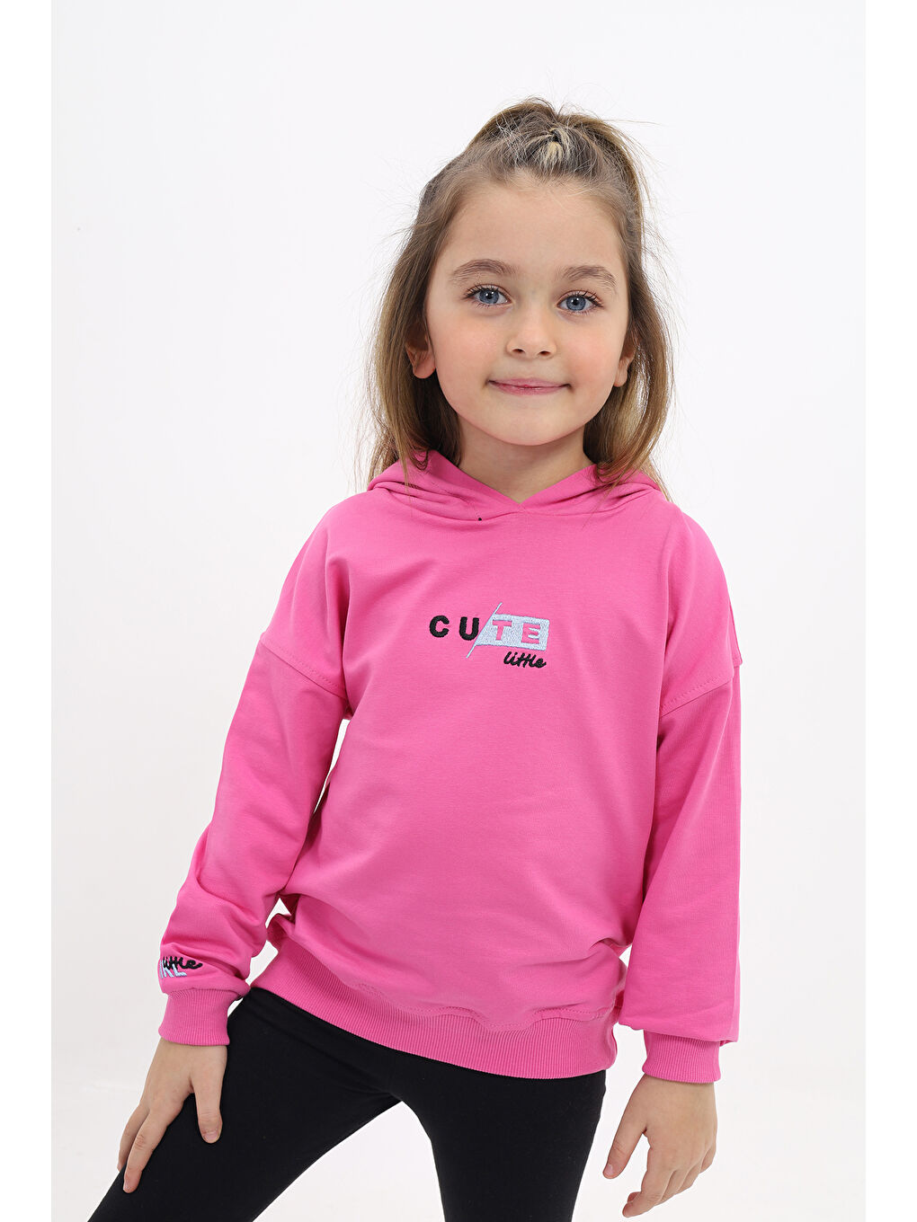 Toontoykids Fuşya Kız Çocuk Nakışlı Sweatshirt