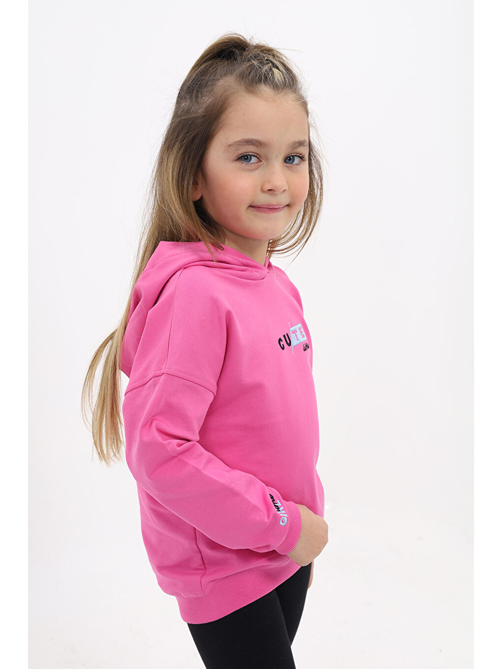 Toontoykids Fuşya Kız Çocuk Nakışlı Sweatshirt - 1