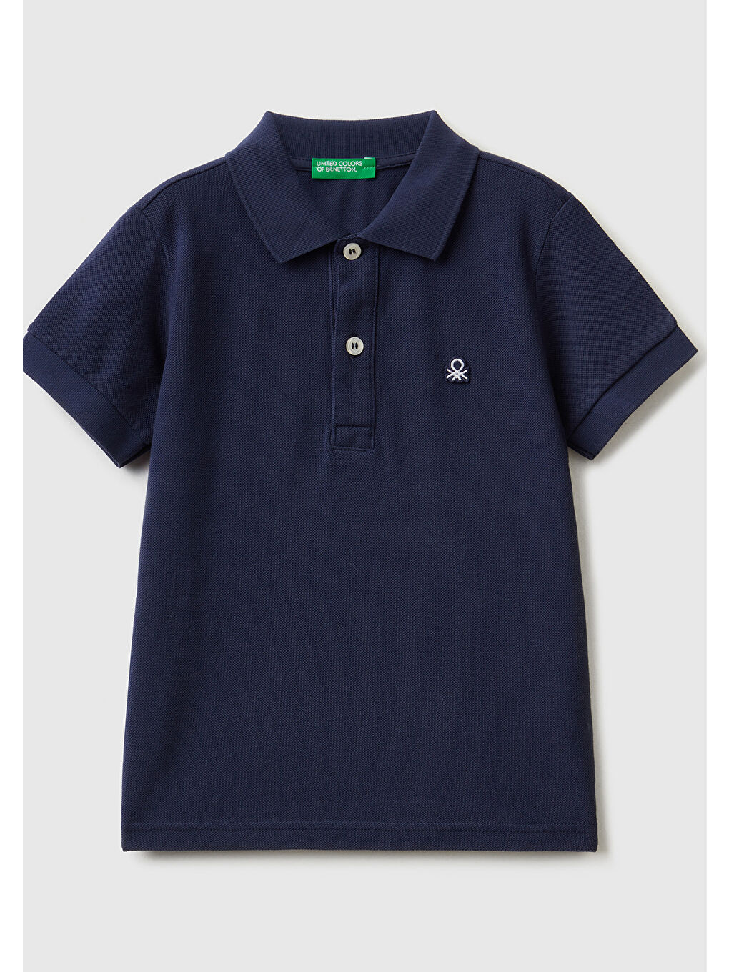 United Colors Of Benetton Lacivert Erkek Çocuk Lacivert Logolu Pike Polo T-Shirt