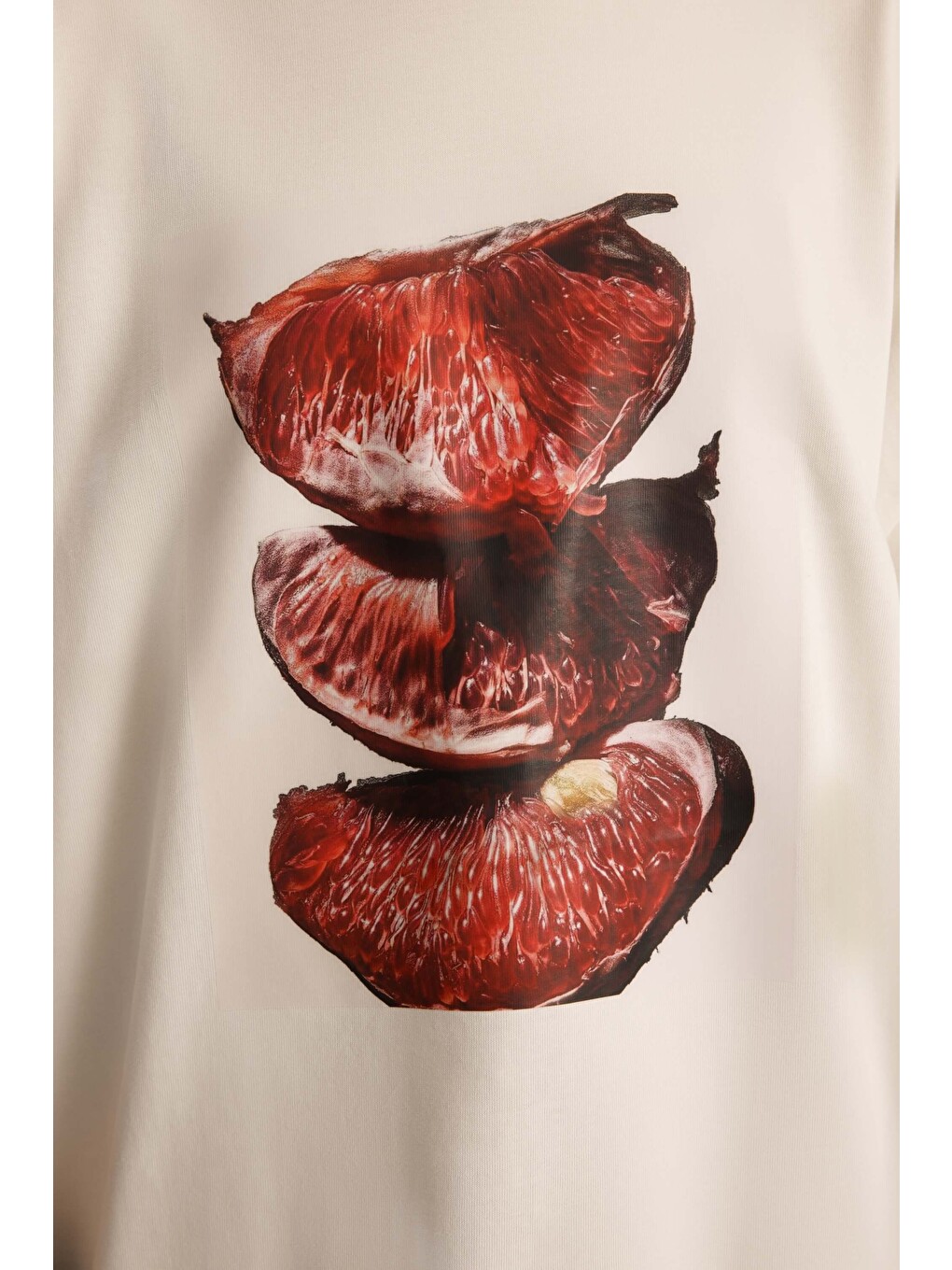 Pomelo Oversize Beyaz T-shirt-7
