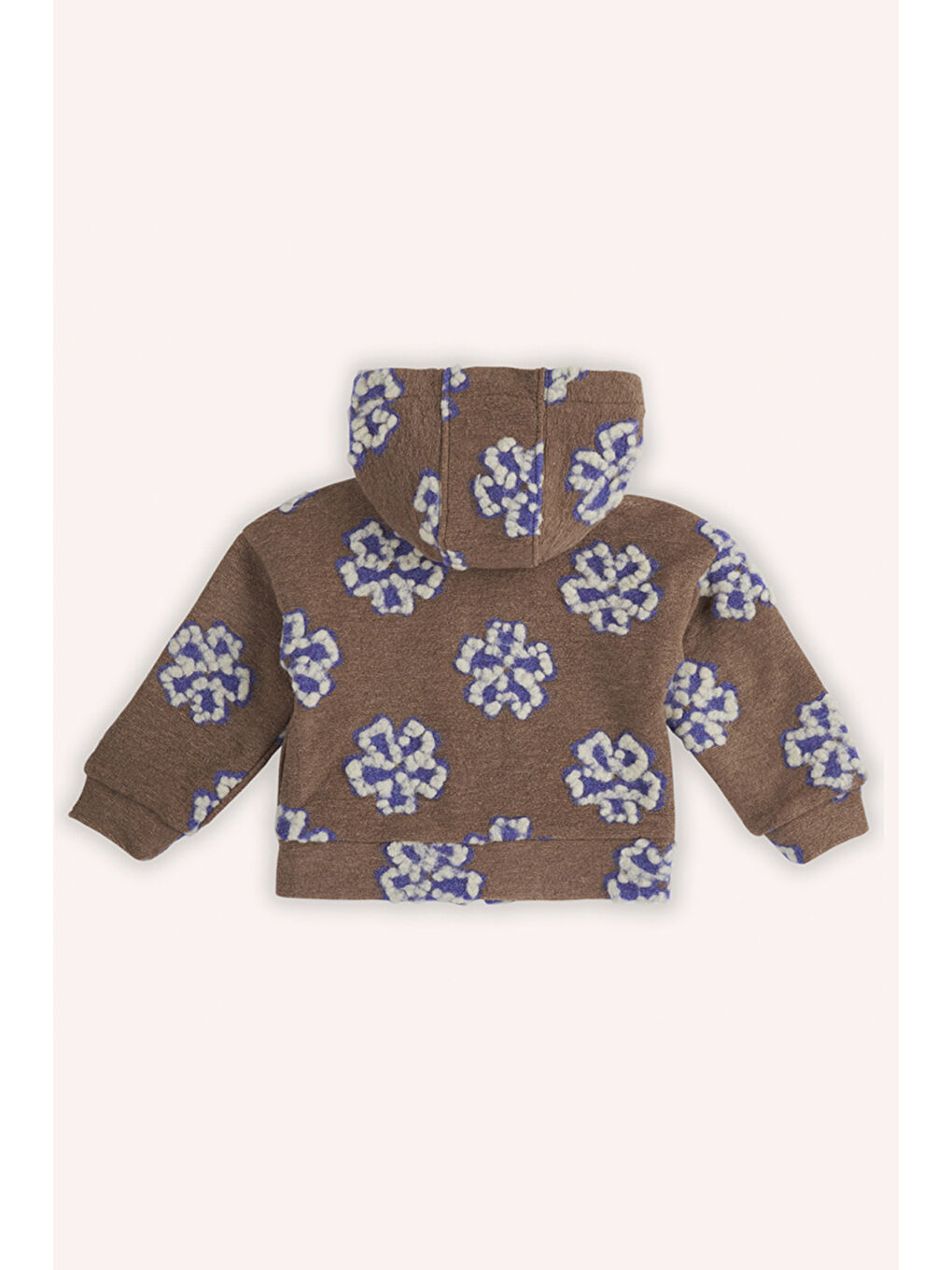 Kahverengi Kız Bebek Fermuarlı Camel Ceket-1