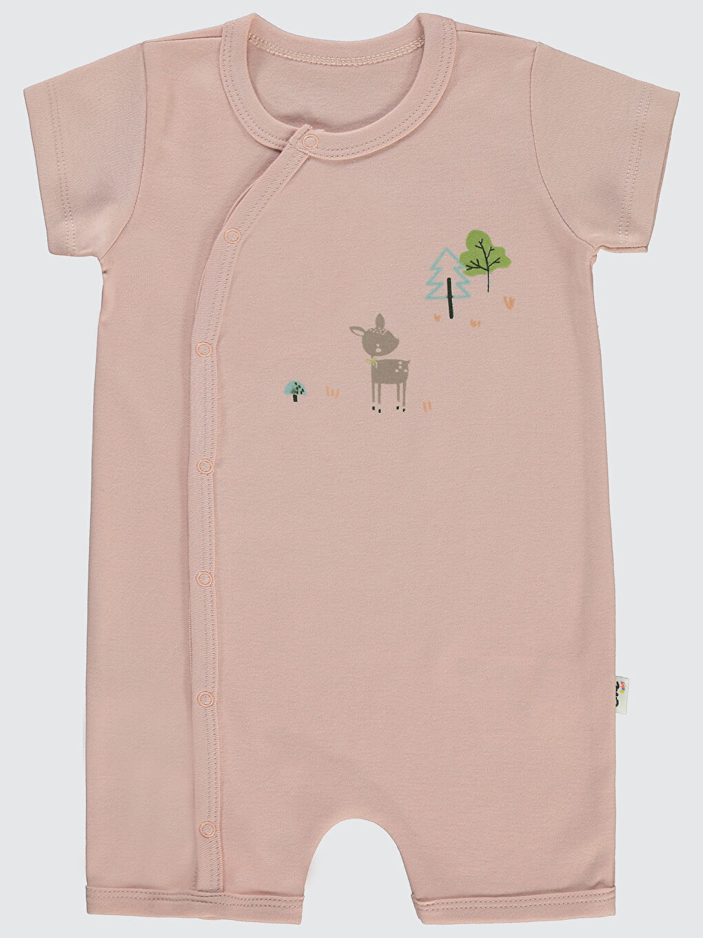 Baby Kız Bebek Patiksiz Tulum 6-18 Ay Pembe