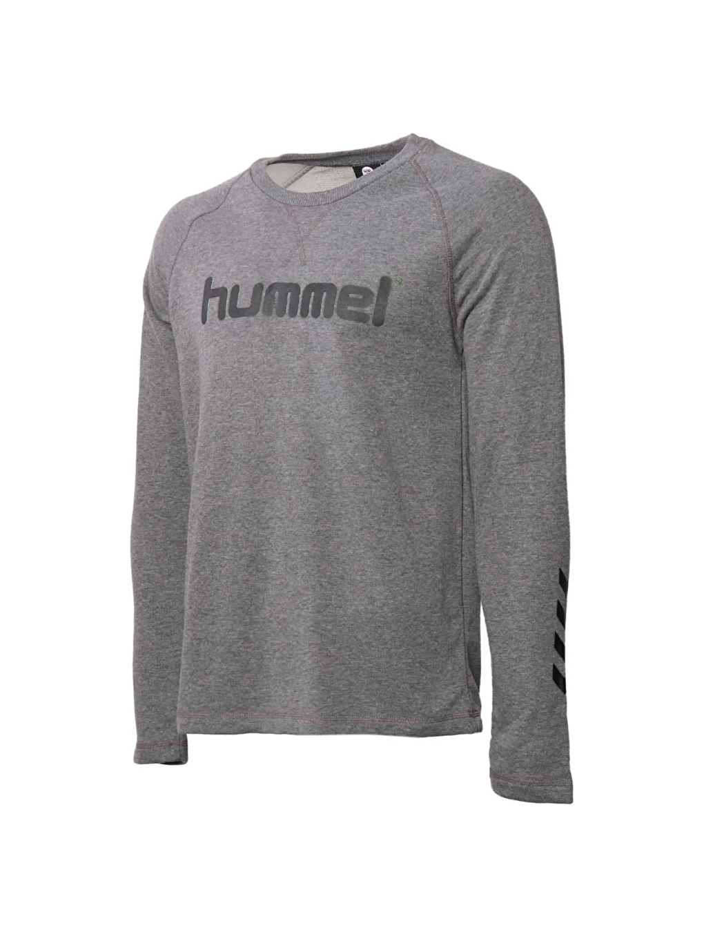 Hummel Gri Jelani Erkek Gri Bisiklet Yaka Sweatshirt