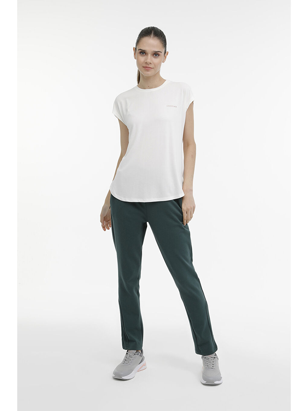 Bej WL AMBER 11CK900 3PR Ekru Kadın Kısa Kol Tişört-2