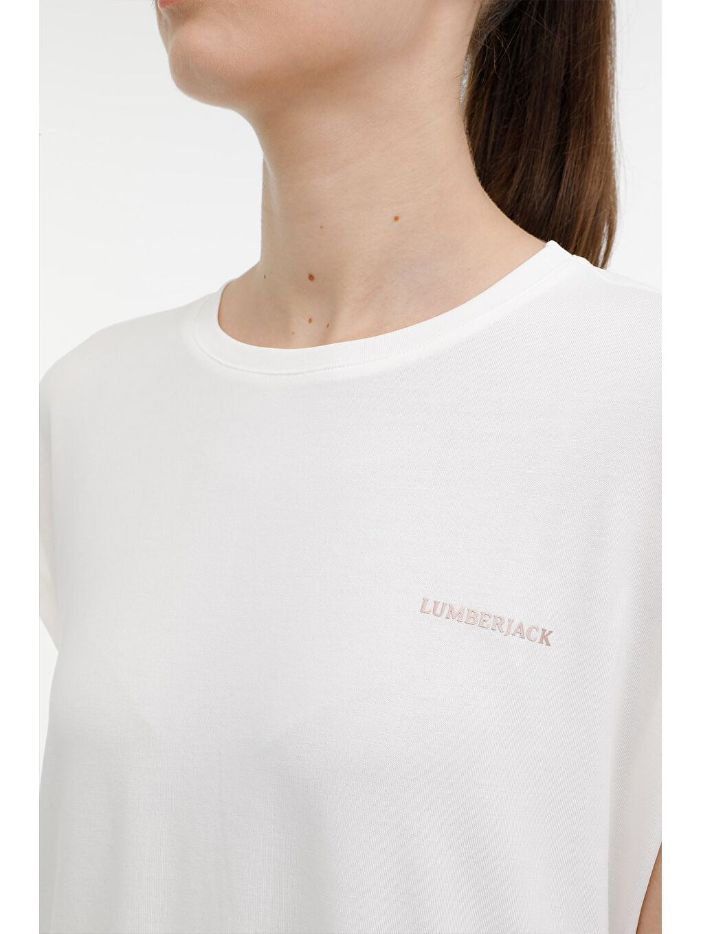 Bej WL AMBER 11CK900 3PR Ekru Kadın Kısa Kol Tişört-3