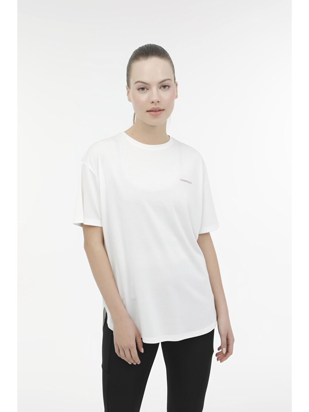 Bej WL AMBER 11CK900 3PR Ekru Kadın Kısa Kol Tişört-5